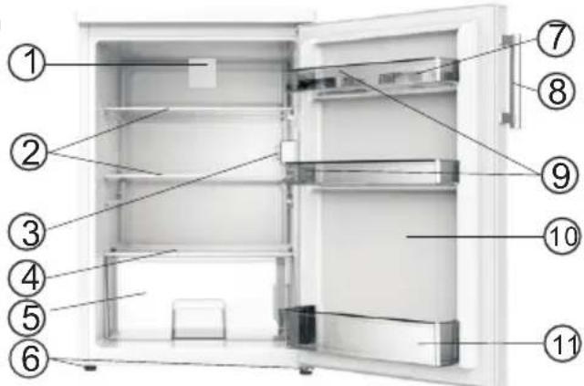 HISENSE RL170D4AWE - Weergave van het apparaat - 1