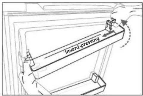 HISENSE RL170D4AWE - Remove door rack - 1