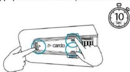 CARDO Packtalk Pro - RÉINITIALISATION AUX PARAMÈTRES D'USINE - 1