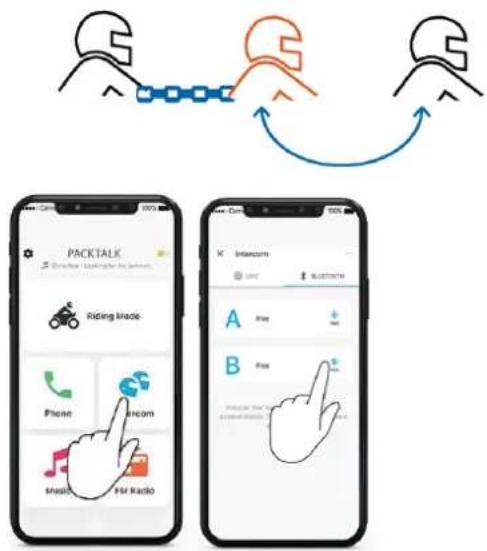 CARDO Packtalk Pro - CONFIGURATION D'UN INTERCOM NON-DMC - 3