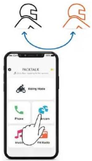 CARDO Packtalk Pro - CONFIGURATION D'UN INTERCOM NON-DMC - 1