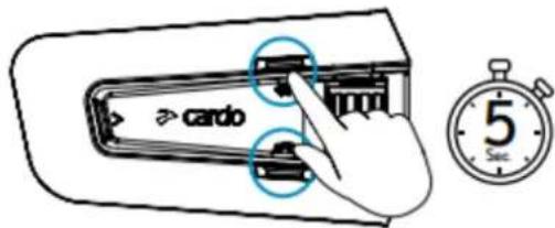 CARDO Packtalk Pro - BASCULER ENTRE LES MODES INTERCOM - 1