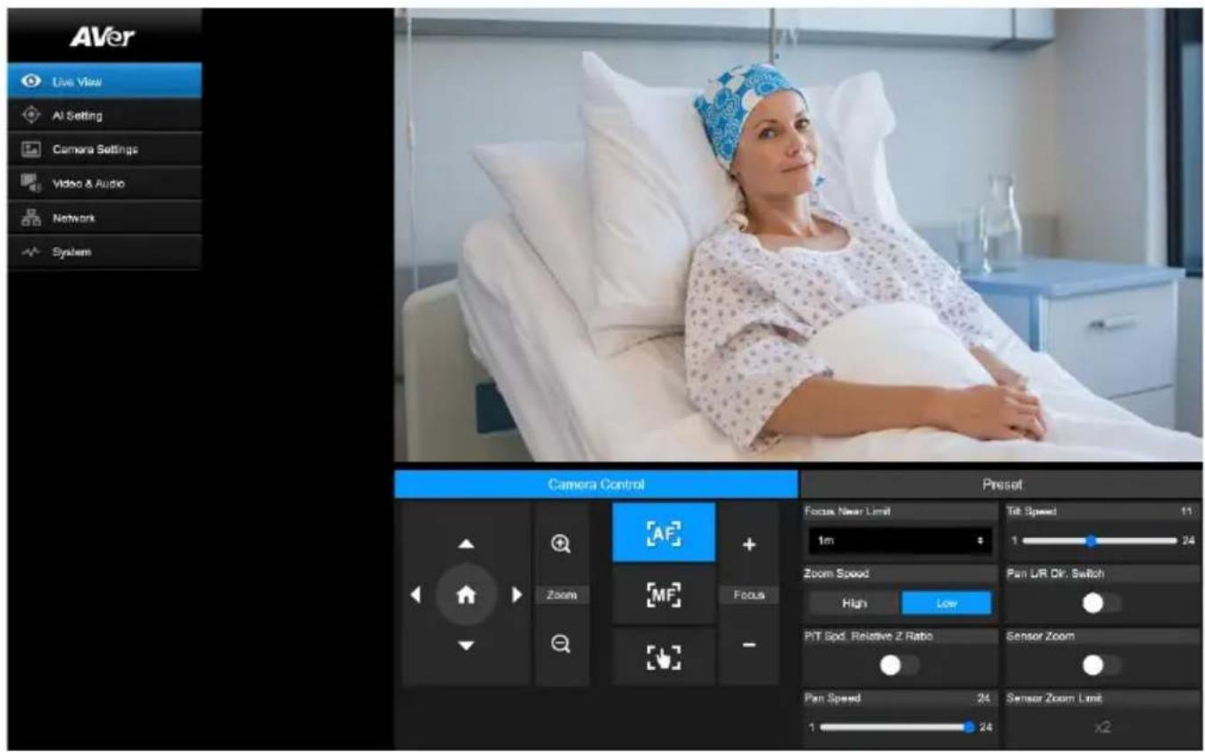 AVer MD330UI - Zugriff auf die Webschnittstelle der Kamera - 6