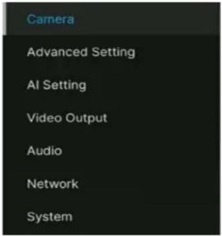 AVer MD330UI - Menú OSD - 1