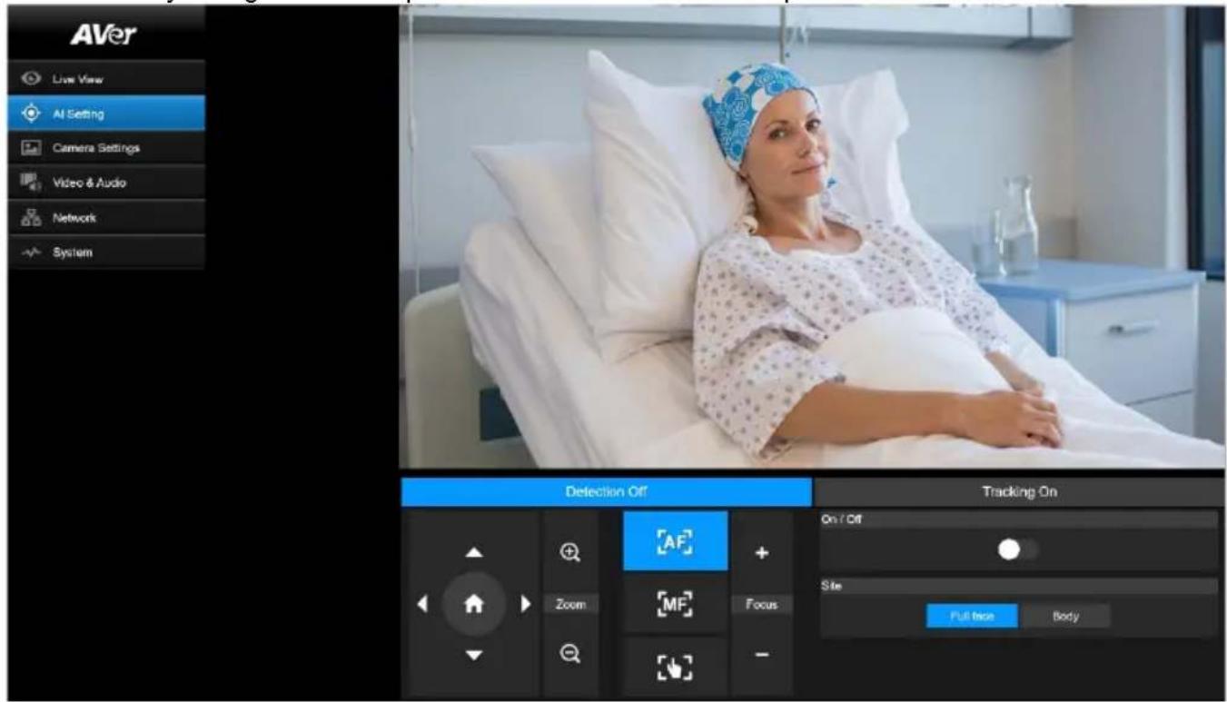 AVer MD330UI - Ajustes de IA (AI Setting) - 1