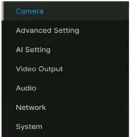 AVer MD330UI - Menu OSD - 1