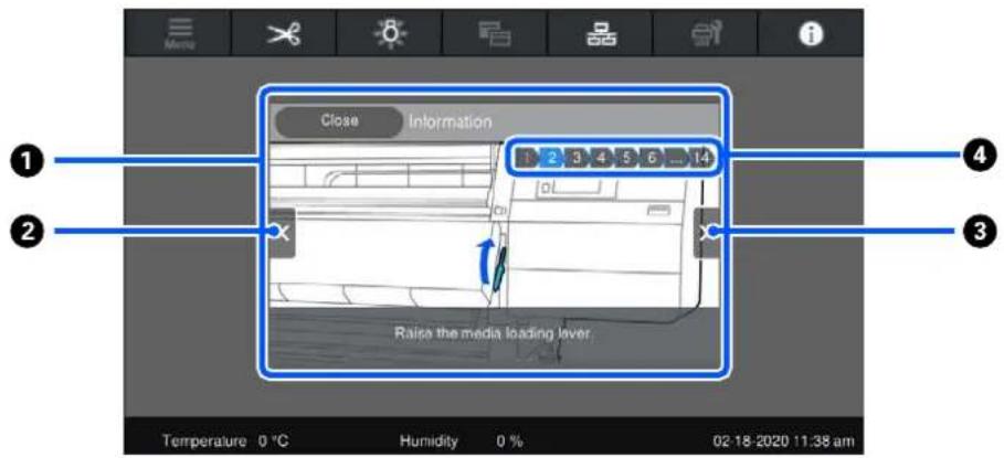 EPSON SureColor SC-F11000H - Écran d'instructions - 1