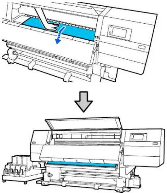 EPSON SureColor SC-F11000H - Procédure d'entraînement d'enroulement - 2
