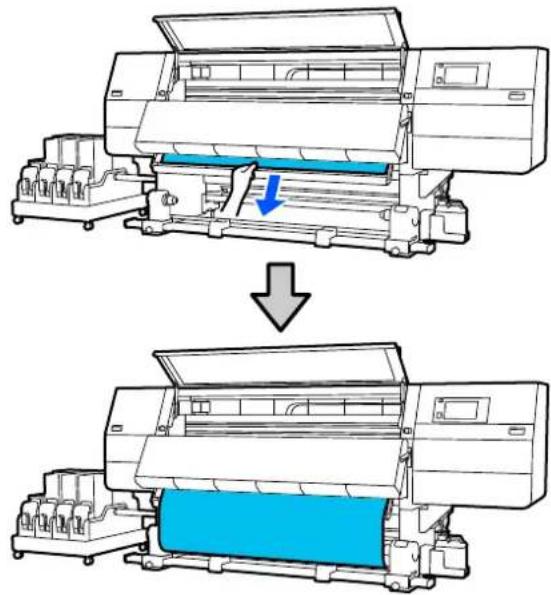 EPSON SureColor SC-F11000H - Procédure d'entraînement d'enroulement - 4