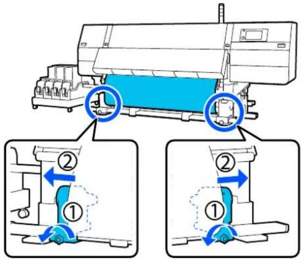 EPSON SureColor SC-F11000H - Procédure d'entraînement d'enroulement - 1