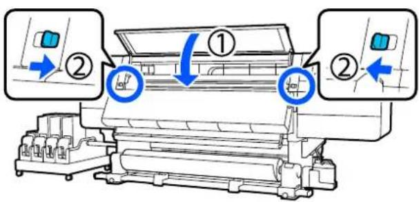 EPSON SureColor SC-F11000H - Retrait de l'unité chargement papier de type standard - 13