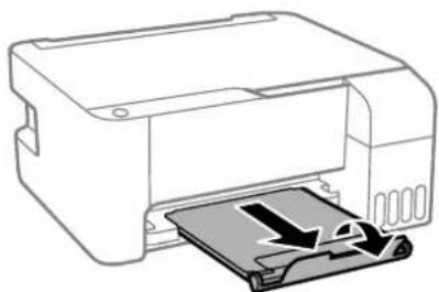 EPSON EcoTank ET-2862 - Chargement de papier dans le chargeur d'alimentation papier à l'arrière - 5
