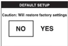 DEWALT DCT411 - Varsayılan Ayarları [DEFAULT SETUP] Etkinleştirmek için - 2