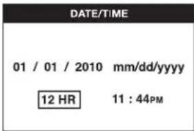 DEWALT DCT411 - Alterar data e hora [DATE/TIME] - 2