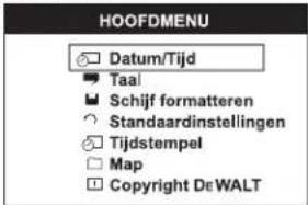 DEWALT DCT411 - Datum en tijd wijzigen - 1