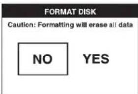 DEWALT DCT411 - Formatering af mikro SD kort [FORMAT DISK] BEMÆRK: Formatering af mikro SD kortet vil slette alle data. - 2