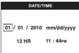 DEWALT DCT411 - Configurar data e hora [DATE/TIME] - 1