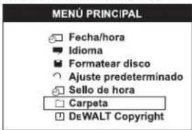 DEWALT DCT411 - Borrar fotografías o vídeos individuales - 1
