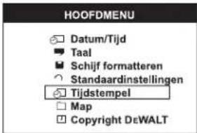 DEWALT DCT411 - Het tijdstempel activeren - 1