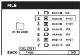 DEWALT DCT411 - To Delete Individual Photos or Videos - 4