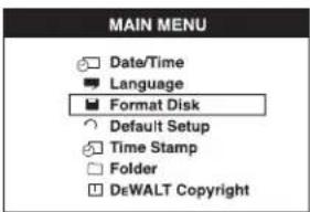 DEWALT DCT411 - AVISO: Se formatar o cartão micro SD, todos os dados serão apagados. - 1