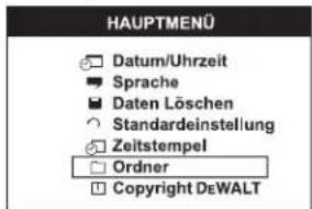 DEWALT DCT411 - Löschen eines Fotos oder Videos während des Betrachtens - 1