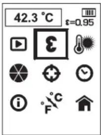 DEWALT DCT416 - Ändern des Emissionsgrads - 1