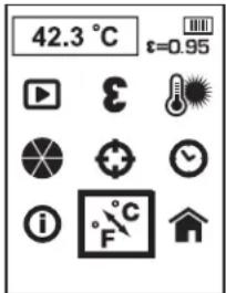 DEWALT DCT416 - Per modificare le scale di temperatura - 1