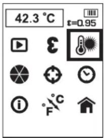 DEWALT DCT416 - Taustalämpötilan muuttaminen - 1