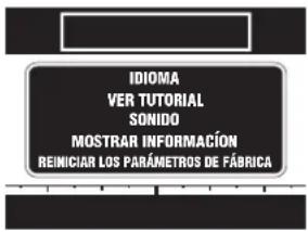 DEWALT DCT418 - Opciones del menú - 1