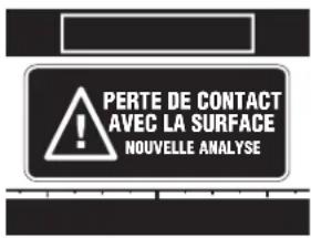 DEWALT DCT418 - PERTE DE CONTACT AVEC LA SURFACE DU MUR - 1