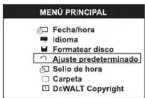 DEWALT DCT412 - Cambiar el Ajuste predeterminado - 1