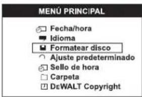 DEWALT DCT412 - AVISO: Si formatea la micro tarjeta SD, borrara todos los datos. - 1