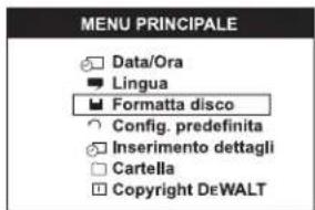 DEWALT DCT412 - Per formattare la scheda Micro SD - 1