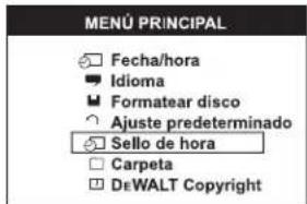 DEWALT DCT412 - Activar el Sello de Fecha - 1