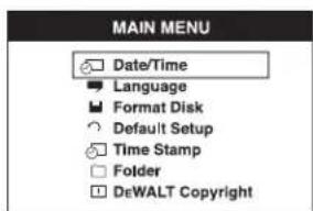 DEWALT DCT412 - To Change Date/Time - 1