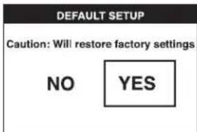 DEWALT DCT412 - NOTICE: Changing to default setup will erase current settings and restore factory settings. - 3