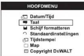 DEWALT DCT412 - Een foto of video-opname wissen tijdens het bekijken - 5