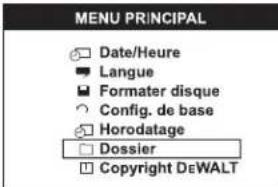 DEWALT DCT412 - Pour supprimer une photo ou une vidéo en mode reproduction - 1