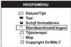 DEWALT DCT412 - De standaardinstellingen wijzigen - 1