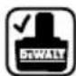 DEWALT DW911 - Şarj cihazı ve akü paketi üzerindeki etiketler - 8