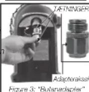 DEWALT DXH8BX - OPTÆNDING / INSTRUKTIONER FOR BRUG TIL BRUG SAMMEN MED ENGANGS 1 LB. PROPAN (G31) ELLER 450 G 70/30 BUTANPROPANBLANDING (G30+G31) PATRONER: - 3
