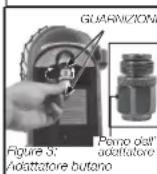 DEWALT DXH8BX - ISTRUZIONI DI ACCENSIONE/FUNZIONAMENTO PER L'USO CON CARTUCCE USA E GETTA DI PROPANO (G31) DA 1 LB. O MISCELA BUTANO/ PROPANO 70/30 (G30+G31) DA 450G: - 3