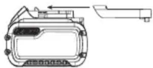DEWALT DCF860 - Μεταφορά της μπαταρίας FLEXVOLT™ - 1