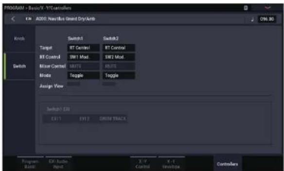 KORG Nautilus 88 AT - SW1 et SW2 - 2