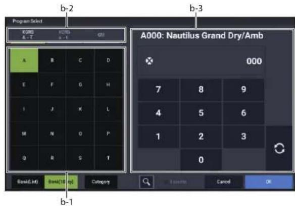 KORG Nautilus 88 AT - b: Bank (10Key) - 1