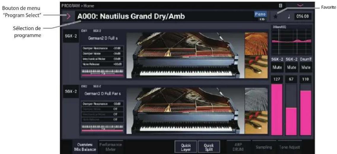 KORG Nautilus 88 AT - Sélection par banque et numéro - 1