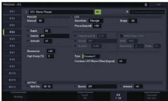 KORG Nautilus 88 AT - Common FX LFO - 3