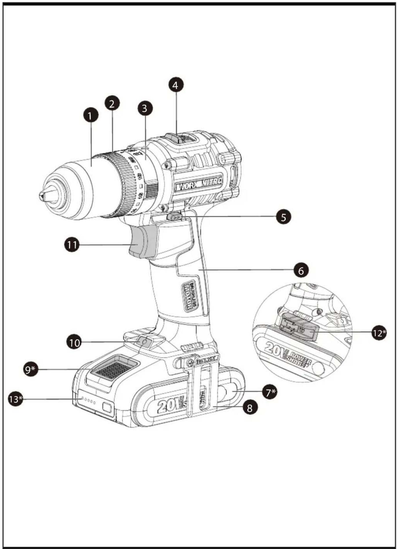 WORX WX355.9 - 1