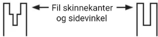 WORX WG350E.9 - Forhold som krever vedlikehold av kjede og sagsverd: - 1